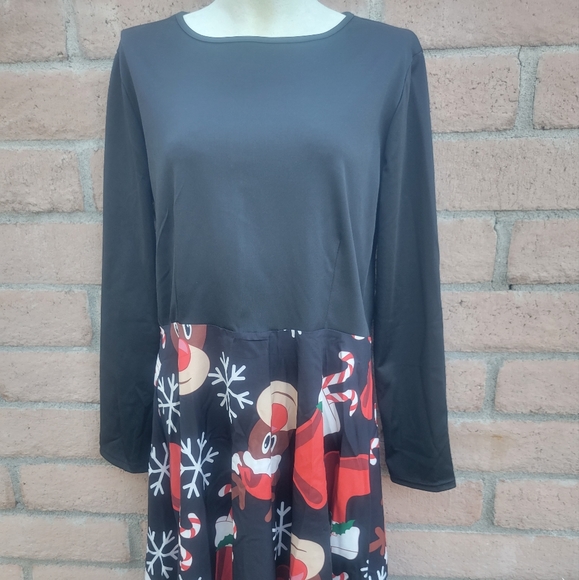 Rudolph Reindeer Christmas Dress - Picture 1 of 4